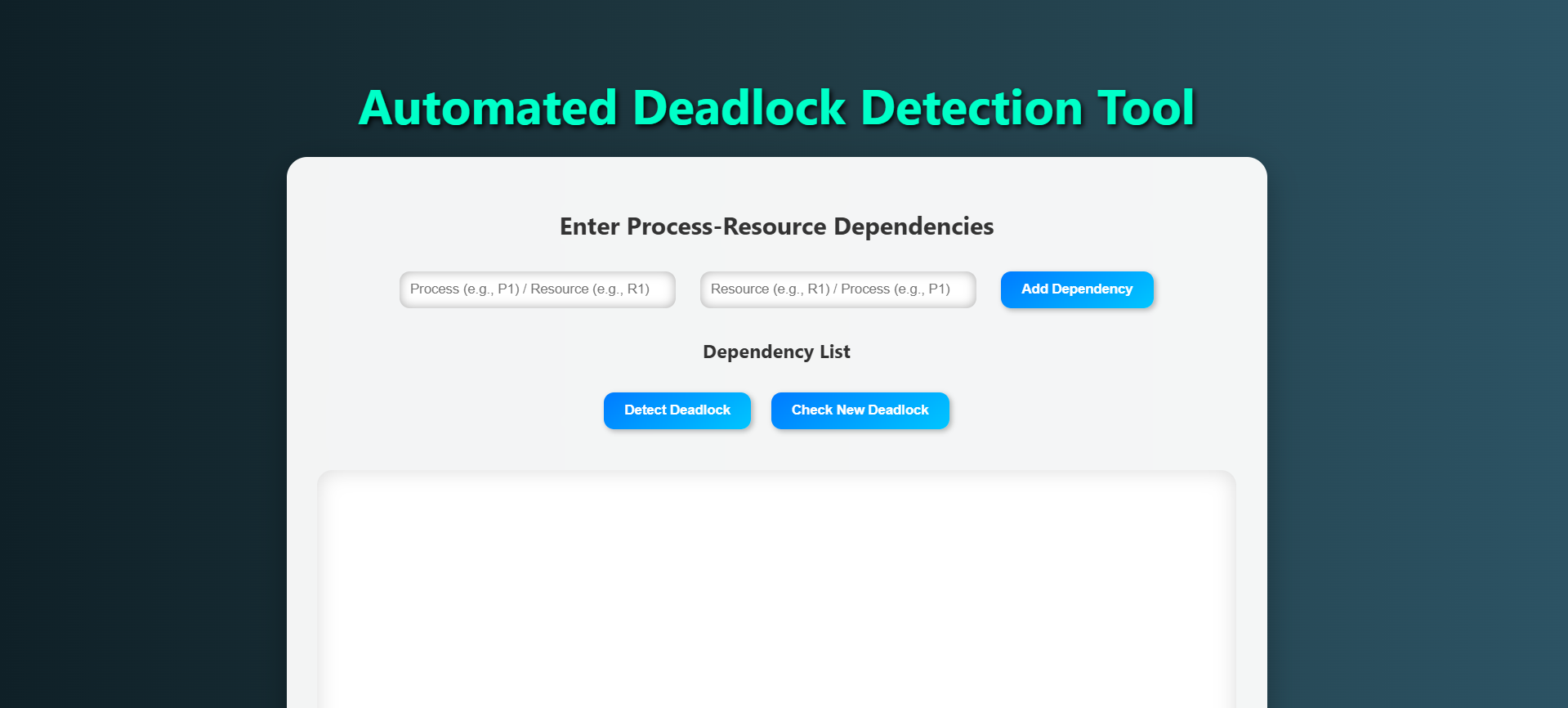 Deadlock Tool