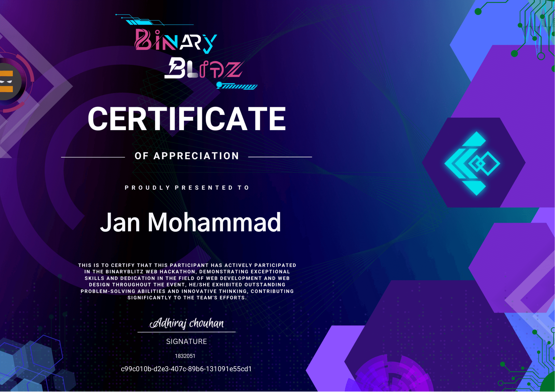 BinaryBlitz Hackathon