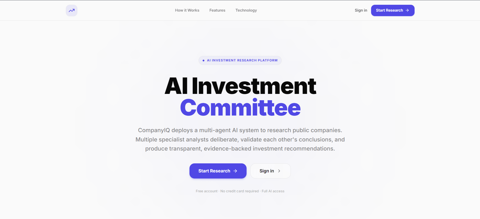 CompanyIQ dashboard