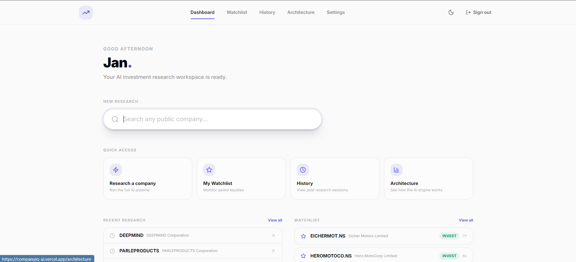 CompanyIQ analysis report